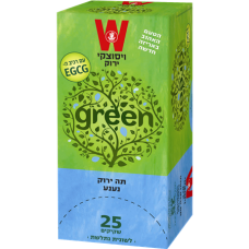 Зеленый чай с листьями мяты Wissotzky Green Tea with Spearmint leaves (nana) Wissotzky 25 пак*1.5 гр